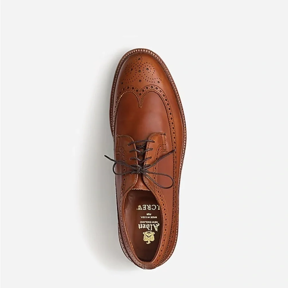J Crew Alden® for J.Crew longwing bluchers in tobacco 18582